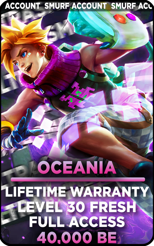 OCE - 40,000+ Blue Essence Unranked Smurf Account