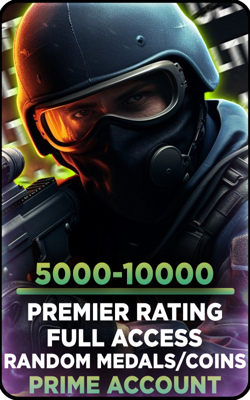 【CS2】Premier Account / 5000-10000 Premier Rating Original Email