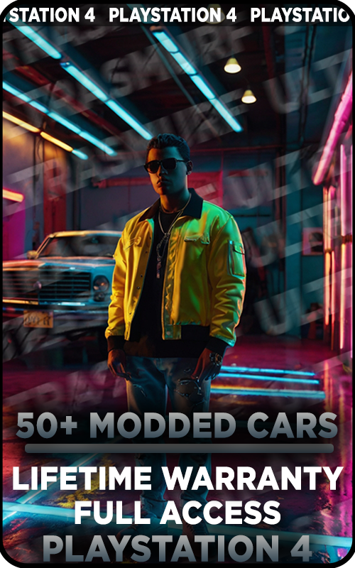 【PS4】50+ Modded Cars Account