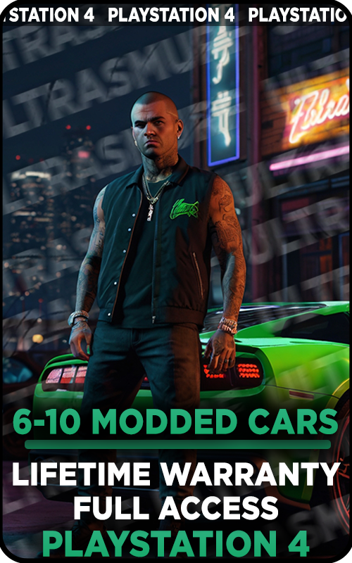 【PS4】10+ Modded Cars Account