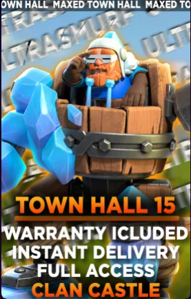 MAX CoC Town Hall 15+ Account