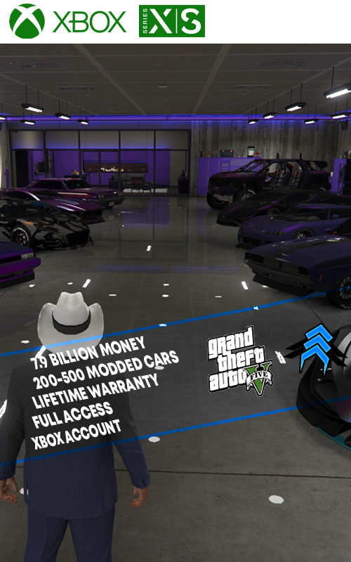 GTA V XBOX SERIES X/S 7.9 BILLION+ MODDED CARS CASH ACCOUNT