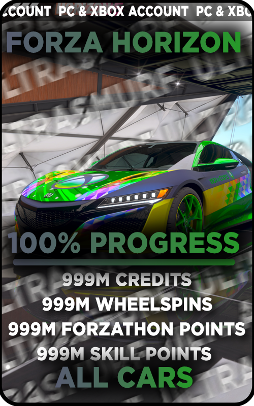 【PC/XBOX】999M+ Credits 999M+ Wheelspins FH5 Modded Account