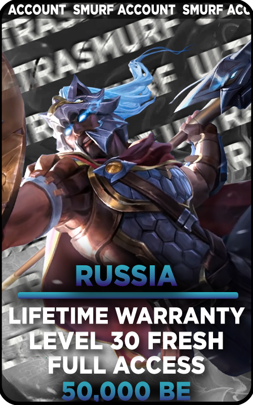 RU - 50,000+ Blue Essence Unranked Smurf Account