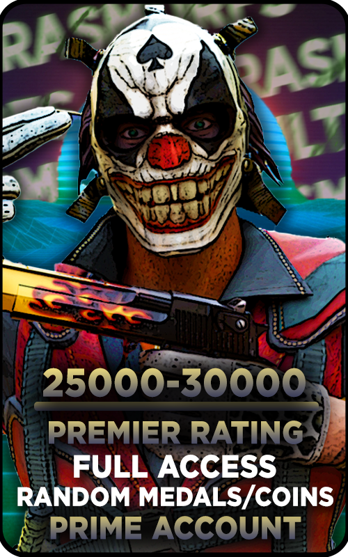 【CS2】Premier Account / 25000-30000 Premier Rating Original Email