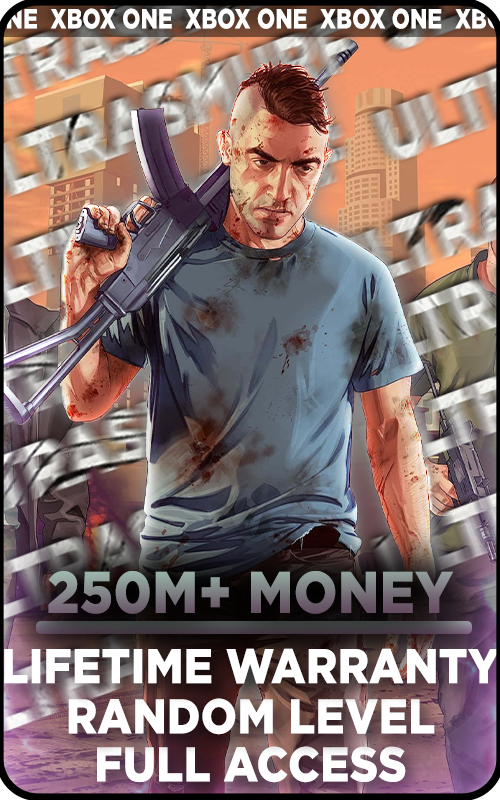 GTA V XBOX 1 250M+ CASH ACCOUNT