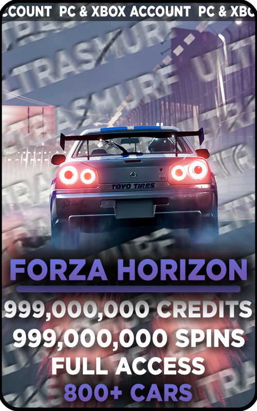 【PC/XBOX】999M+ Credits 999M+ Wheelspins FH5 Modded Account
