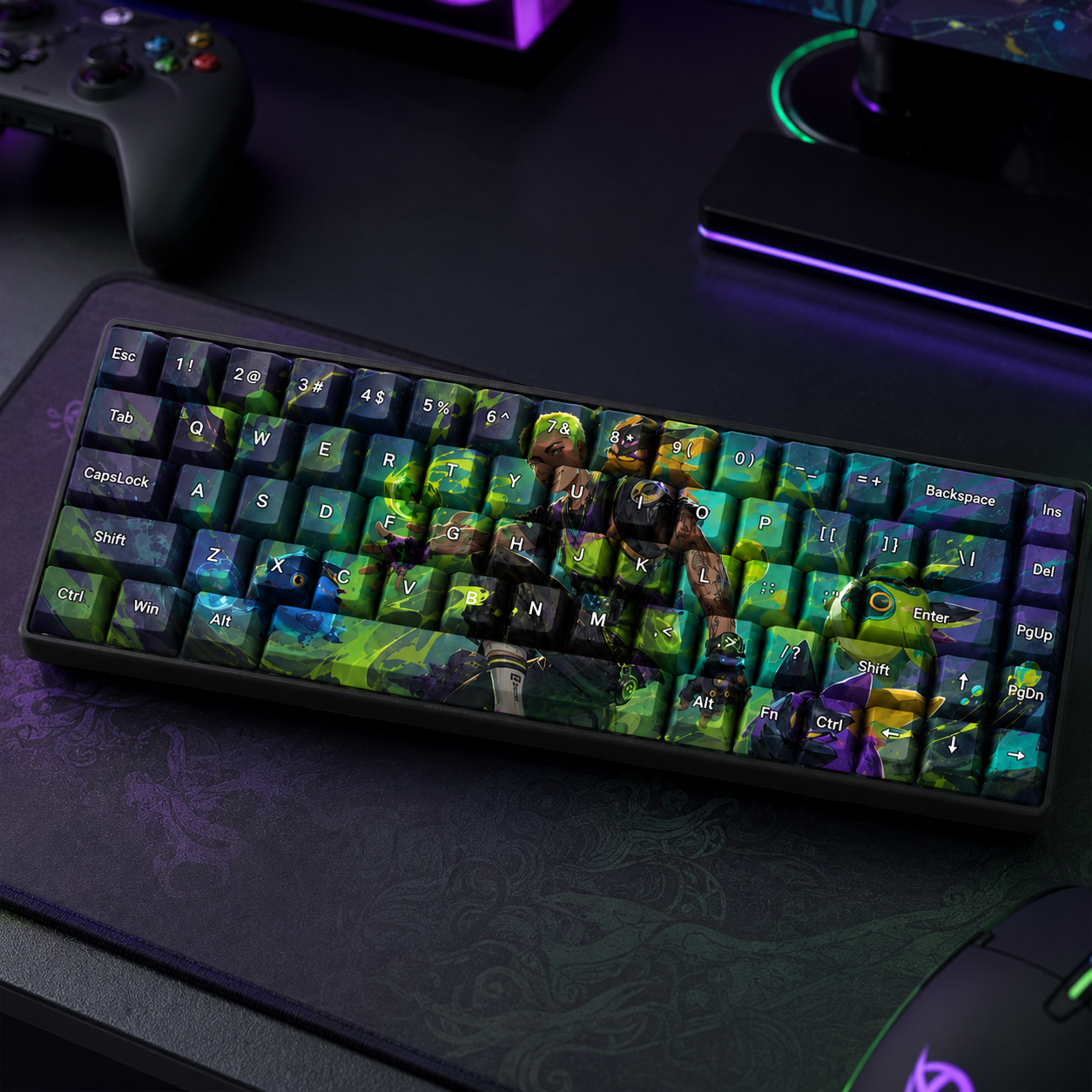 Valorant Keycaps – 68 Keys | Choose Your Agent