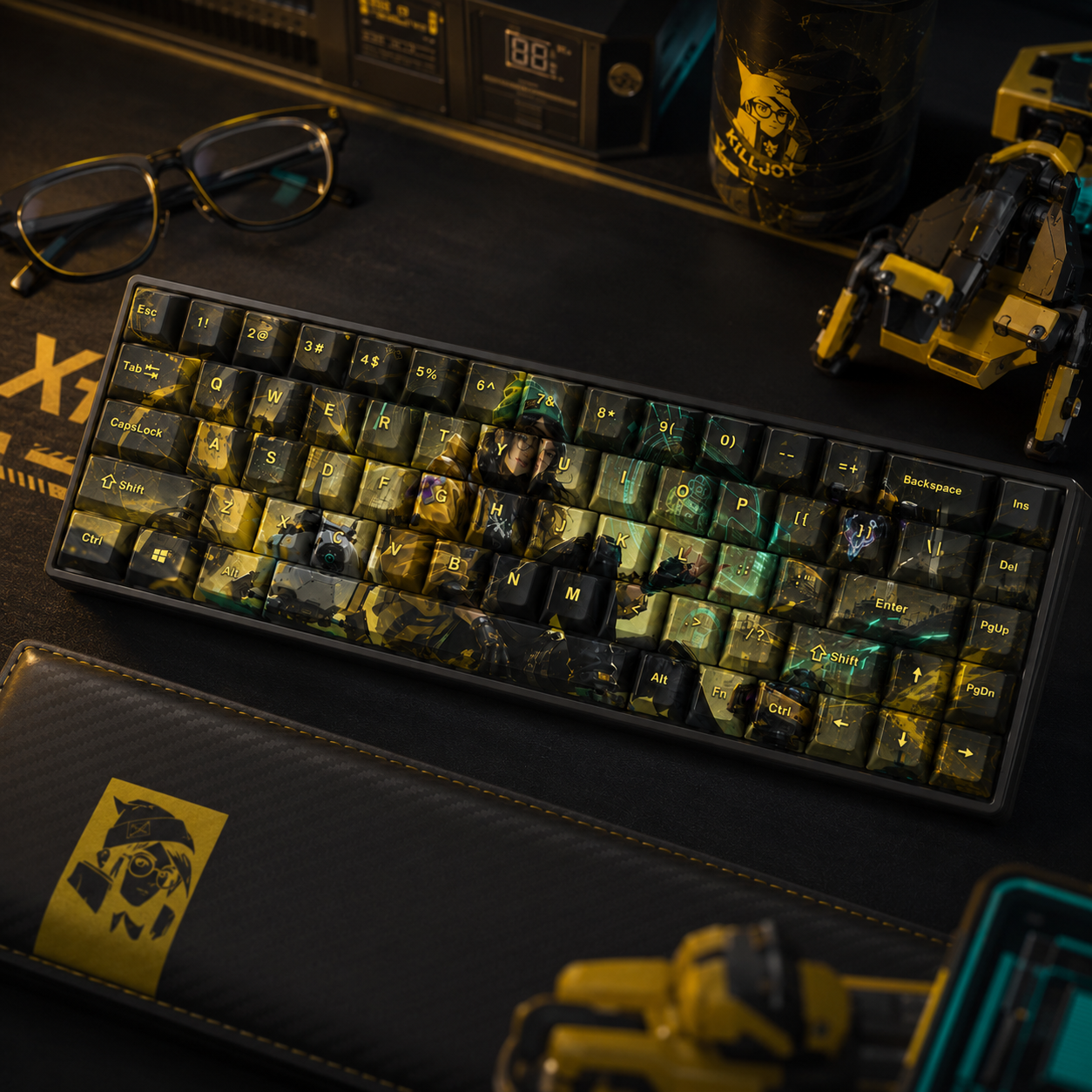 Valorant Keycaps – 68 Keys | Choose Your Agent