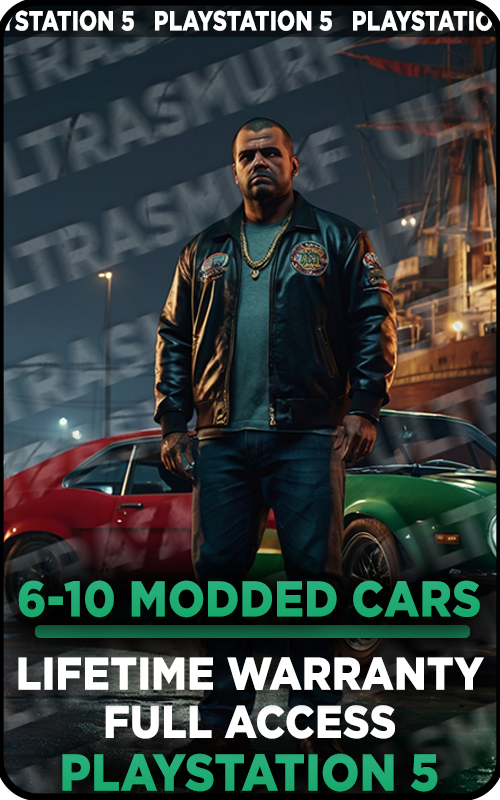 【PS5】6-10 Modded Cars Account