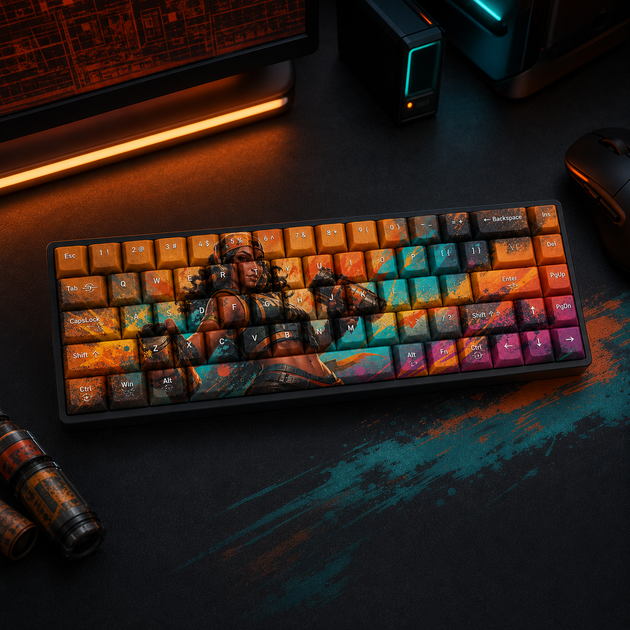 Valorant Keycaps – 68 Keys | Choose Your Agent