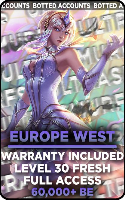 EUW - 0-70K Blue Essence Unranked Smurf Account (BAN SAFE)