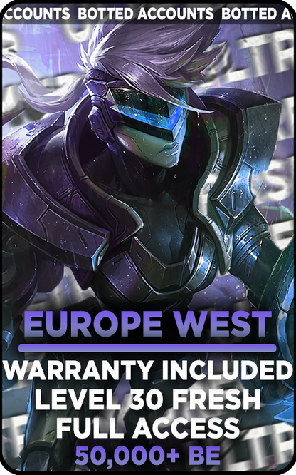 EUW - 0-70K Blue Essence Unranked Smurf Account (BAN SAFE)