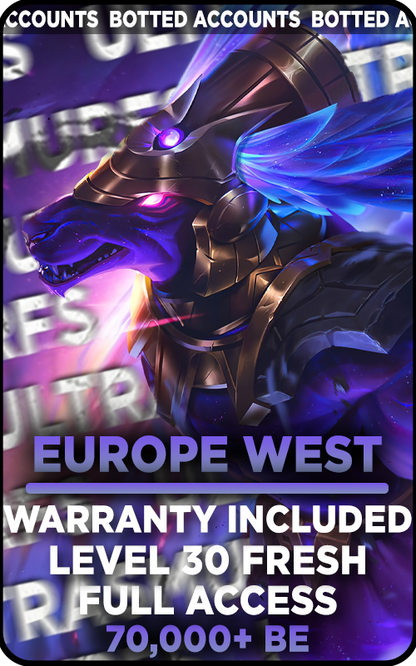 EUW - 0-70K Blue Essence Unranked Smurf Account (BAN SAFE)