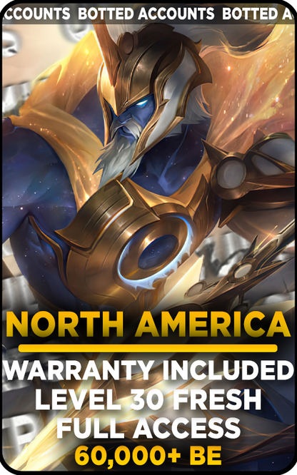 NA - 0-80K Blue Essence Unranked Smurf Account