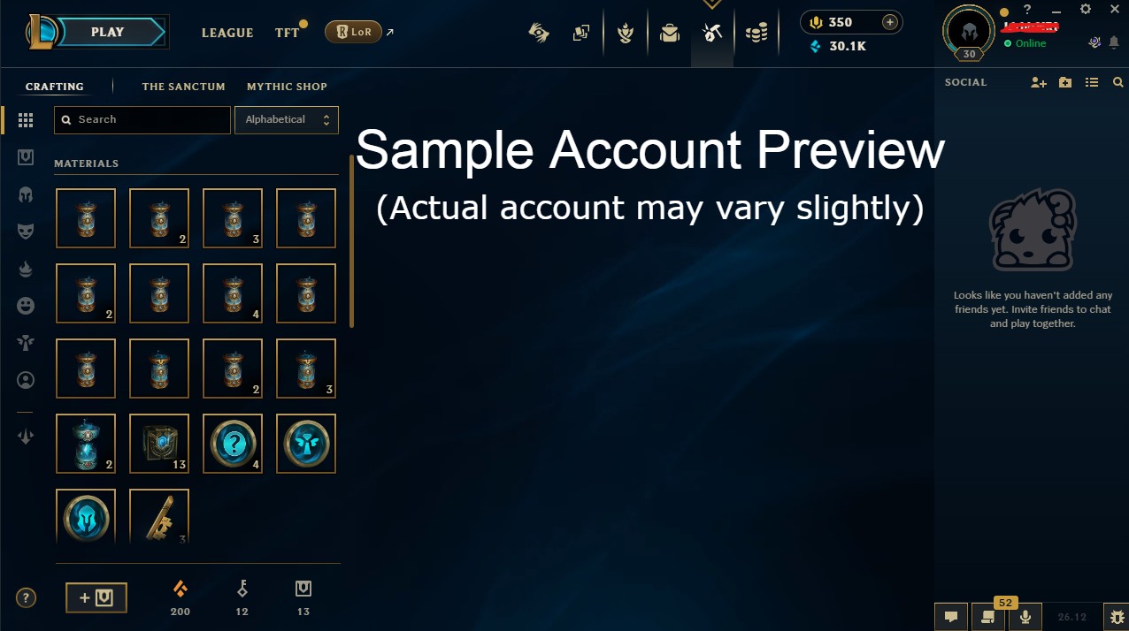 EUW - Ranked Ready Handleveled Account